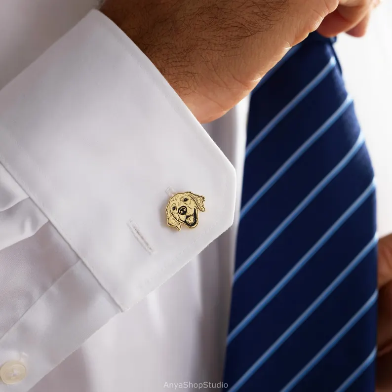 Custom Pet Portrait Cufflinks