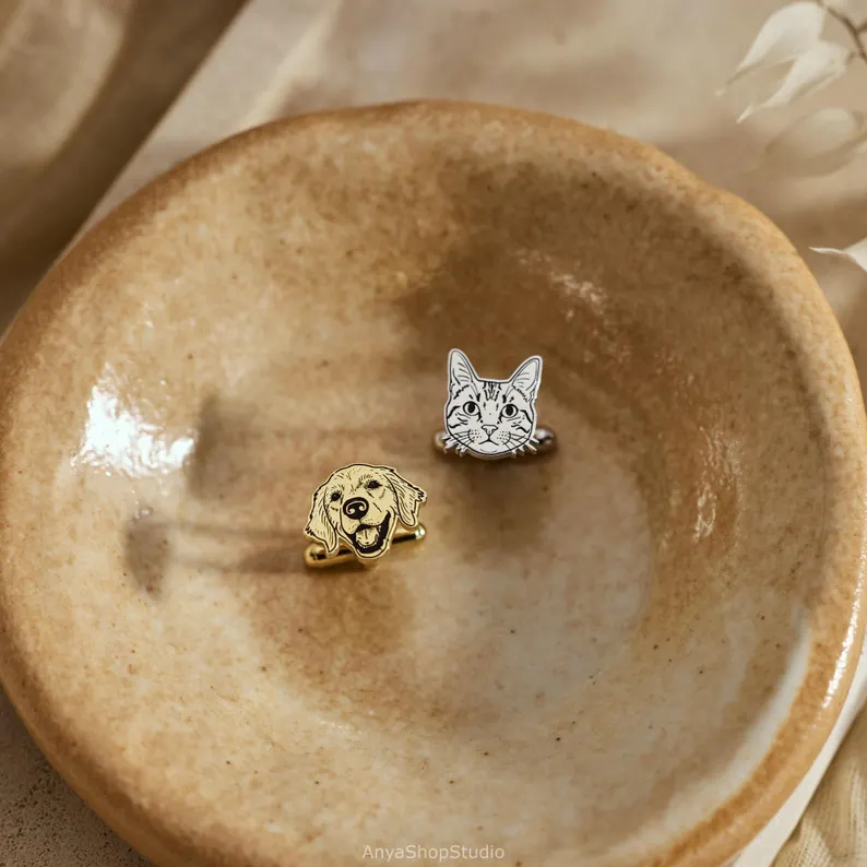 Custom Pet Portrait Cufflinks
