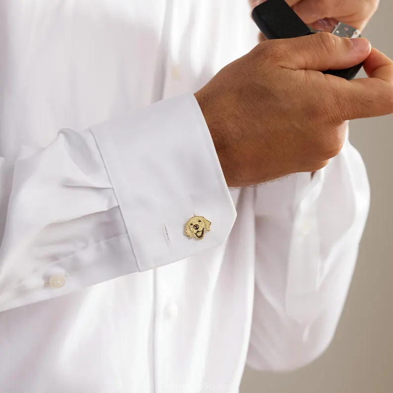 Custom Pet Portrait Cufflinks