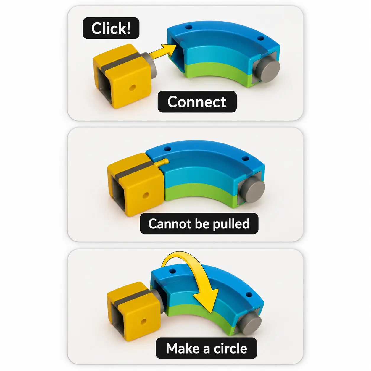 مسار القطار المغناطيسي – 69 قطعة | Magnetic Track Builder Train Set