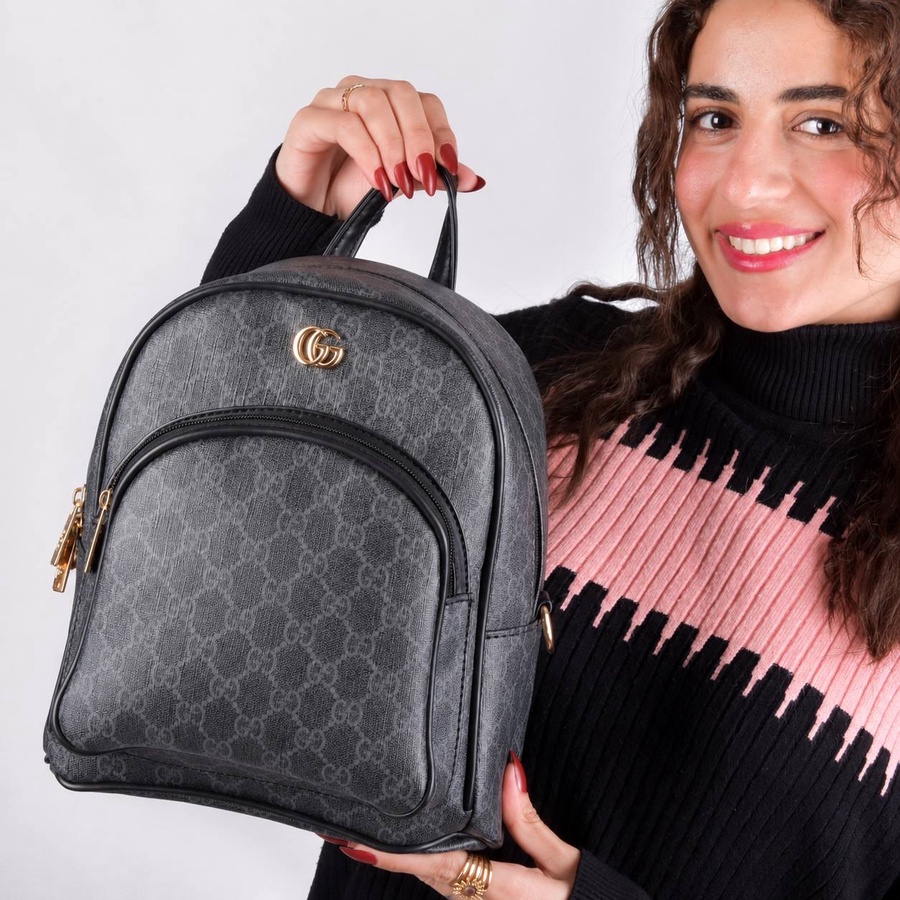 Gucci GG Marmont Mini Dome Backpack With Stamped Lining & Hardware