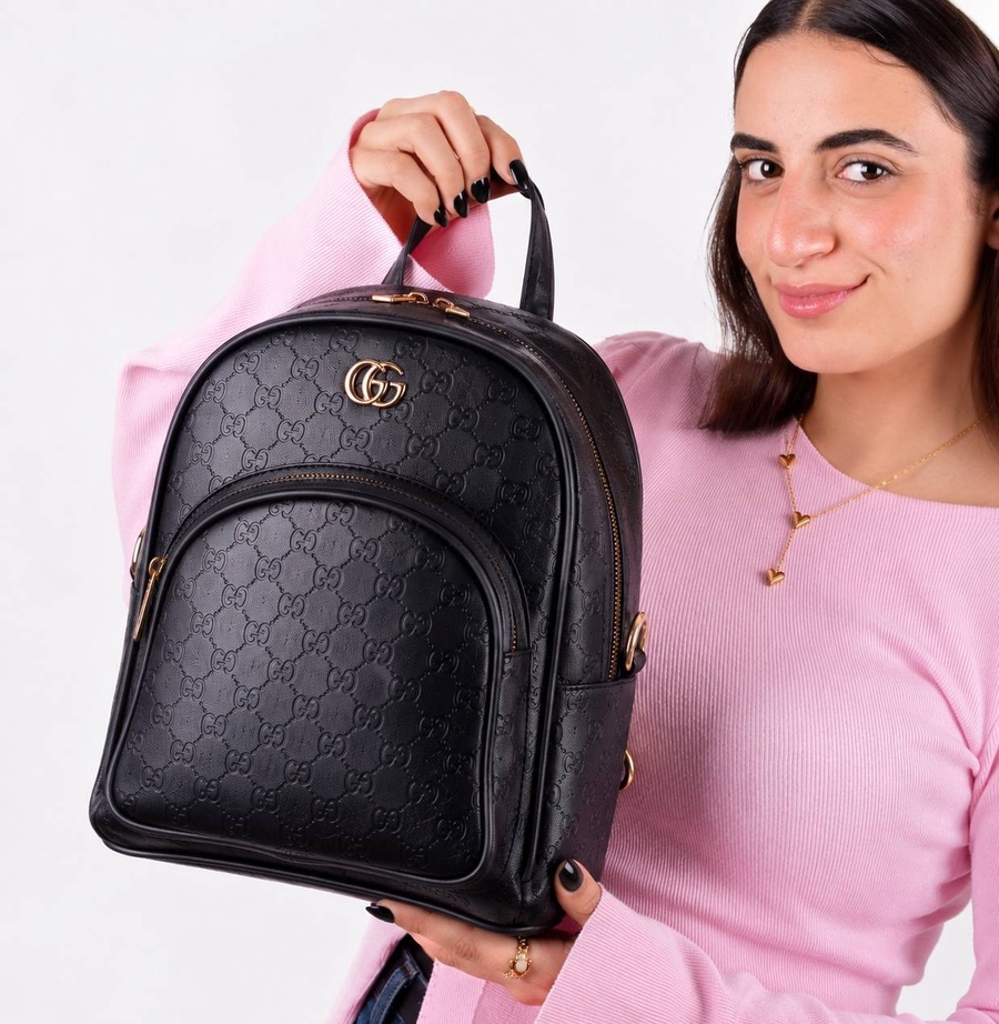 Gucci GG Marmont Mini Dome Backpack With Stamped Lining & Hardware