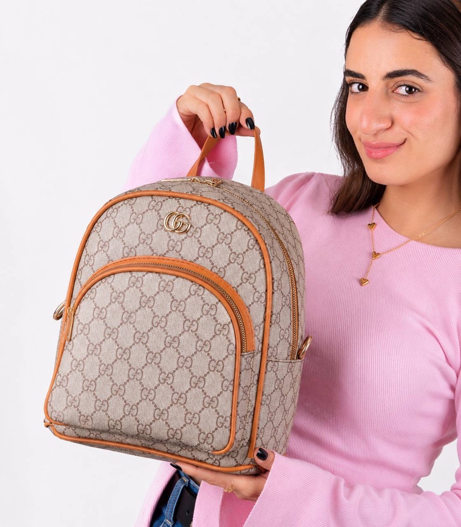 Gucci GG Marmont Mini Dome Backpack With Stamped Lining & Hardware