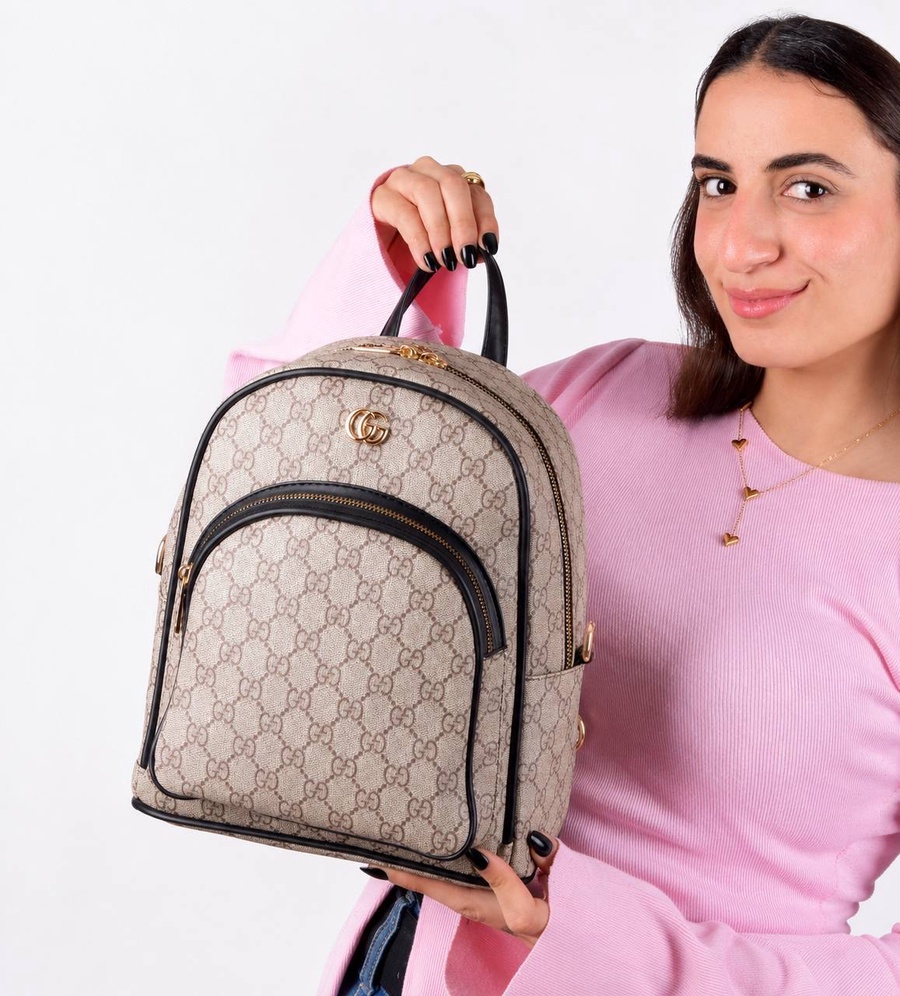 Gucci GG Marmont Mini Dome Backpack With Stamped Lining & Hardware