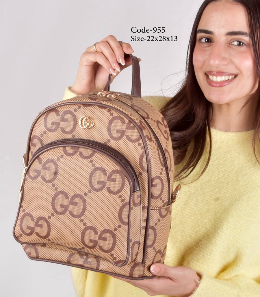 Gucci GG Marmont Mini Dome Backpack With Stamped Lining & Hardware