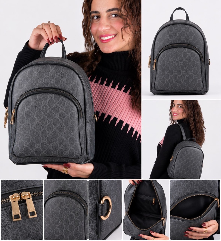 Gucci GG Marmont Mini Dome Backpack With Stamped Lining & Hardware