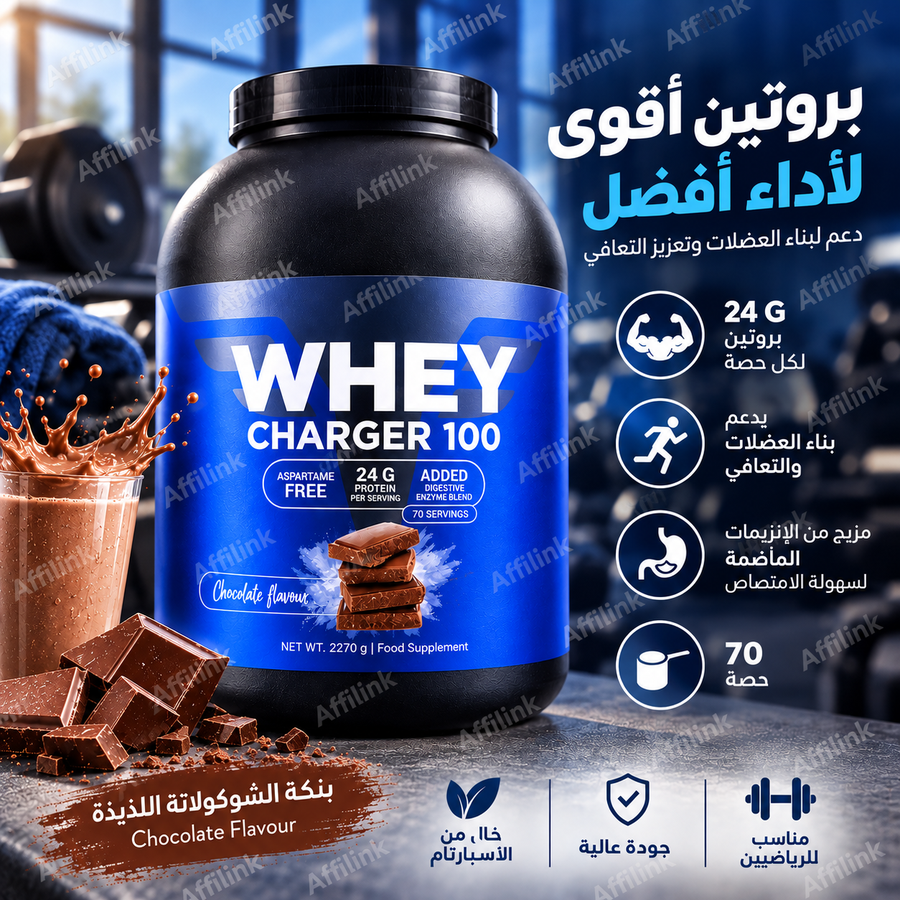 بروتين واي تشارجر 100 بالشوكولاتة – تسلا سبورتس نيوترشن