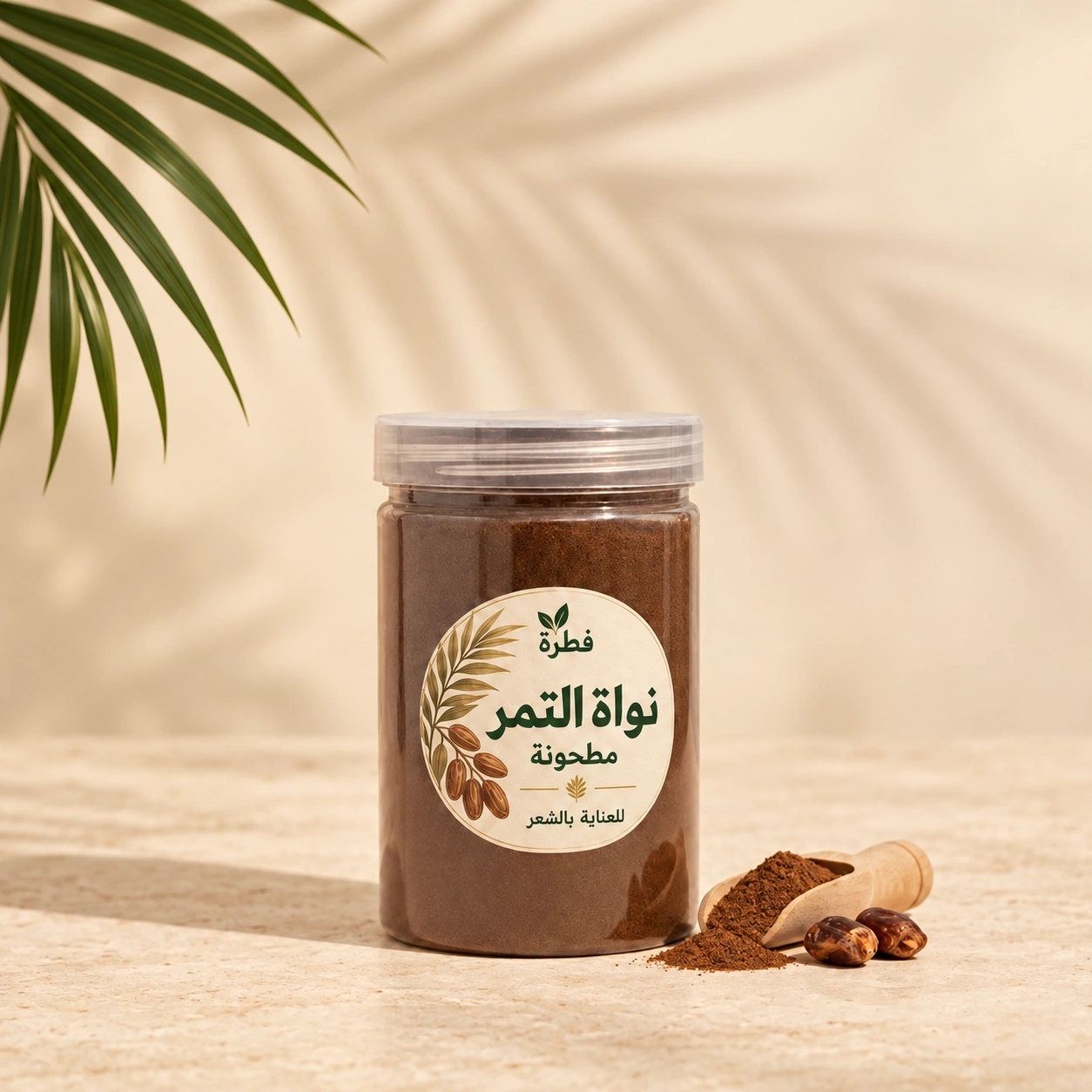 عبوة نواة التمر المطحونة من فطرة