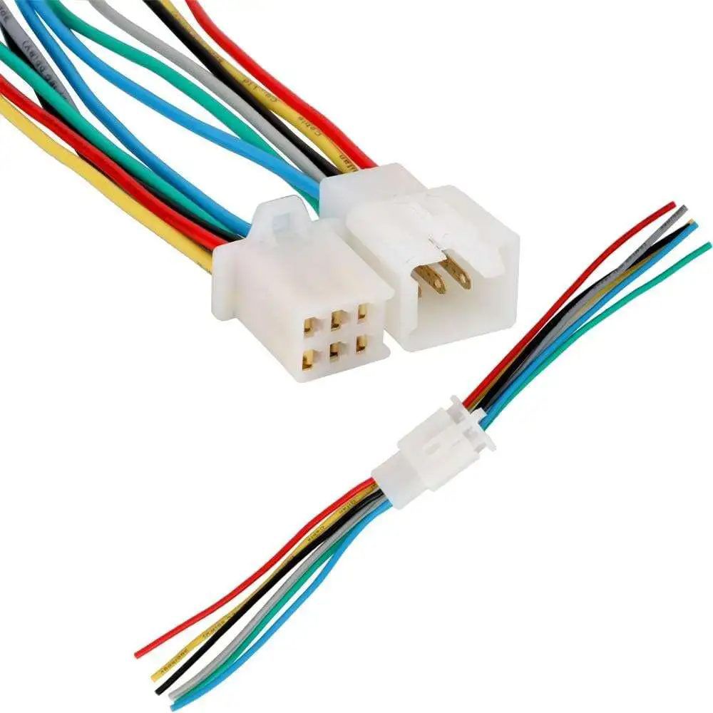 Male to female connector cable 6pin 22Awg 2.8mm 30cm