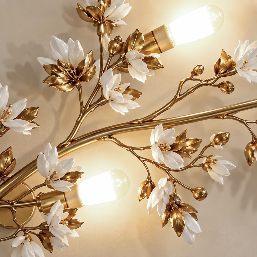FLORAL WALL LAMPS
