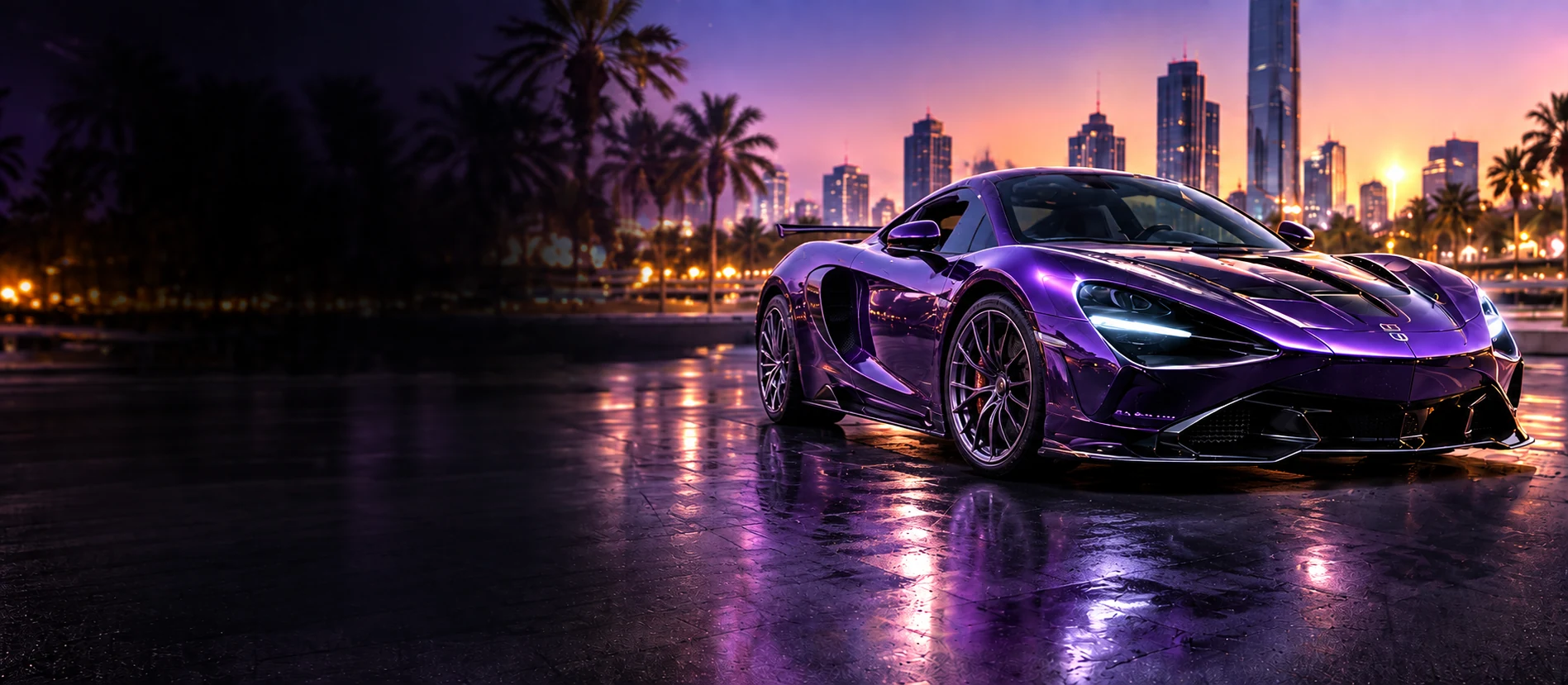 Voiture brillante protégée par Shine Armor avec le produit et son packaging