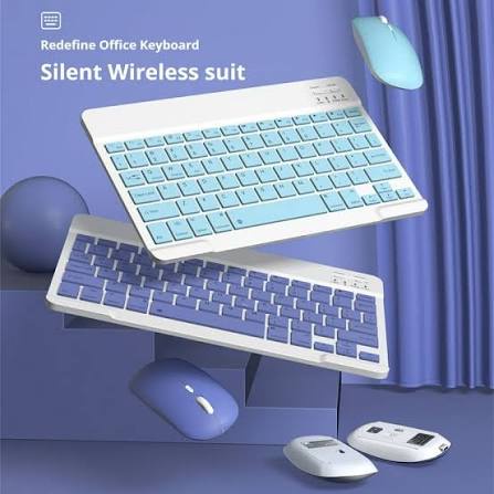 Keyboard and Mouse Set Portable Bluetooth