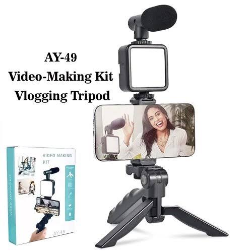 AY-49 Video Making Vlogging Tripod Kit