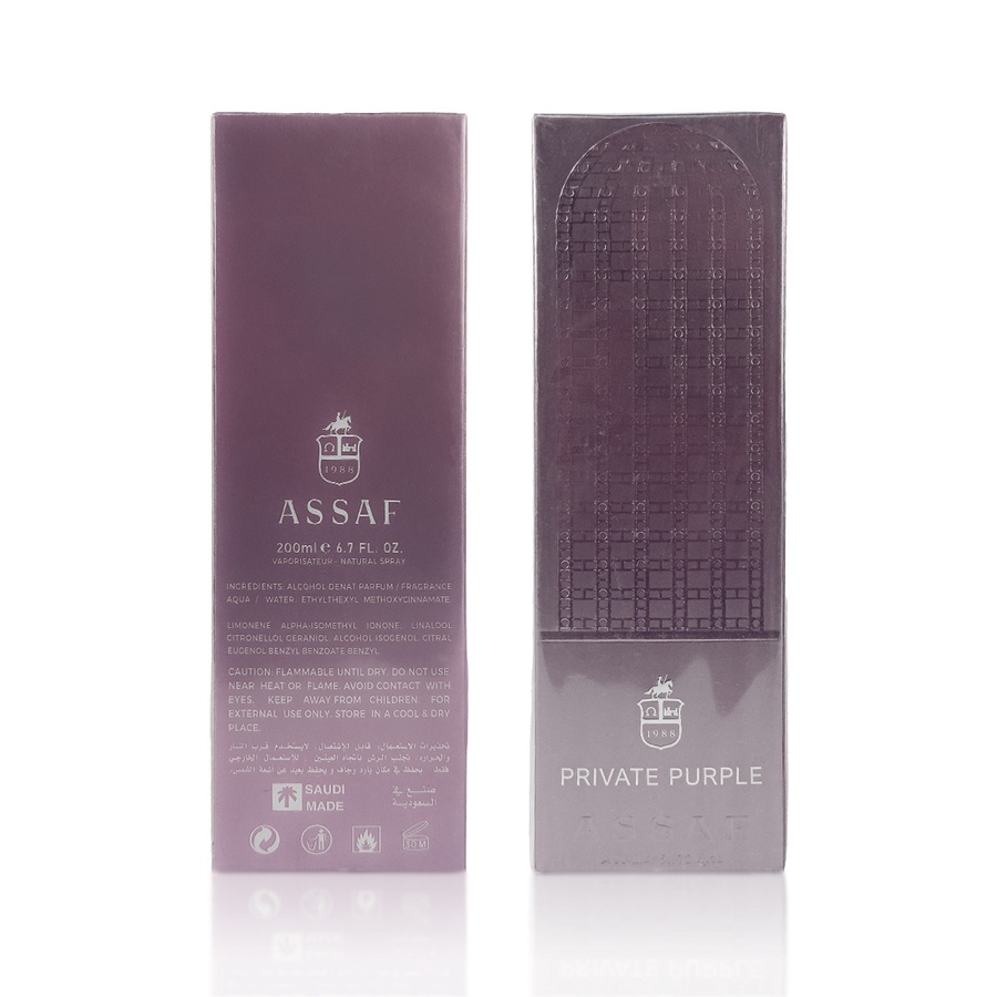 Assaf Private Purple 200Ml - Master Box 
