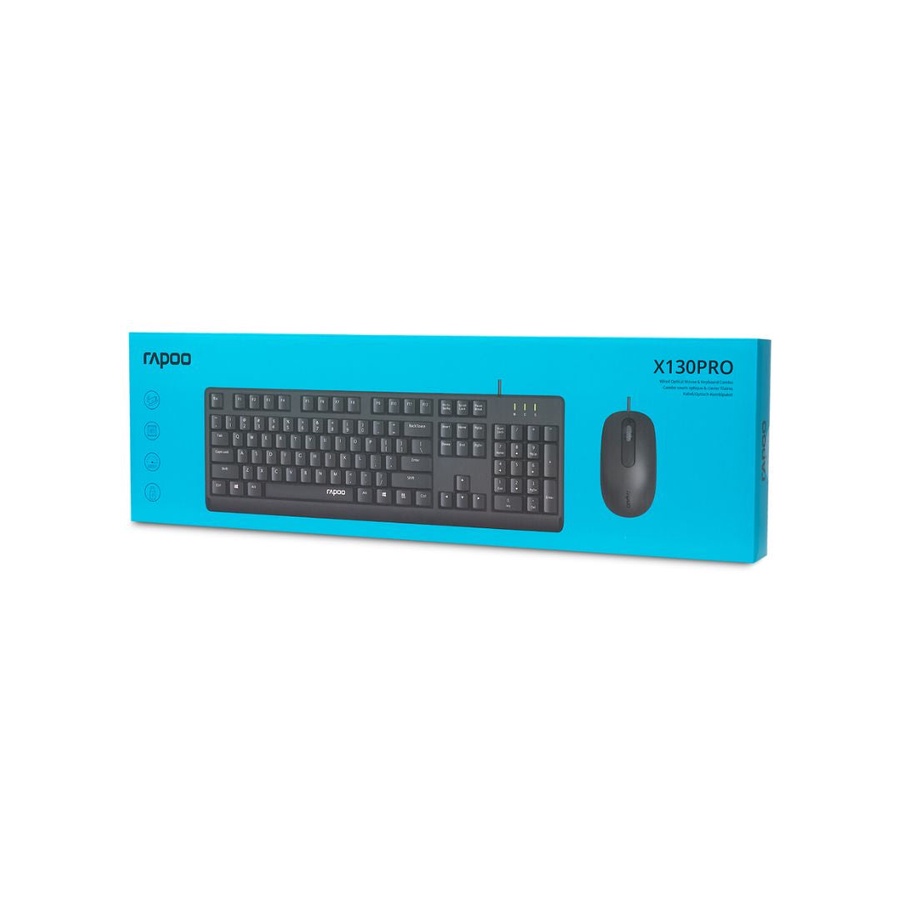 Rapoo X130PRO-Combo Wired Keyboard & Mouse Combo – USB