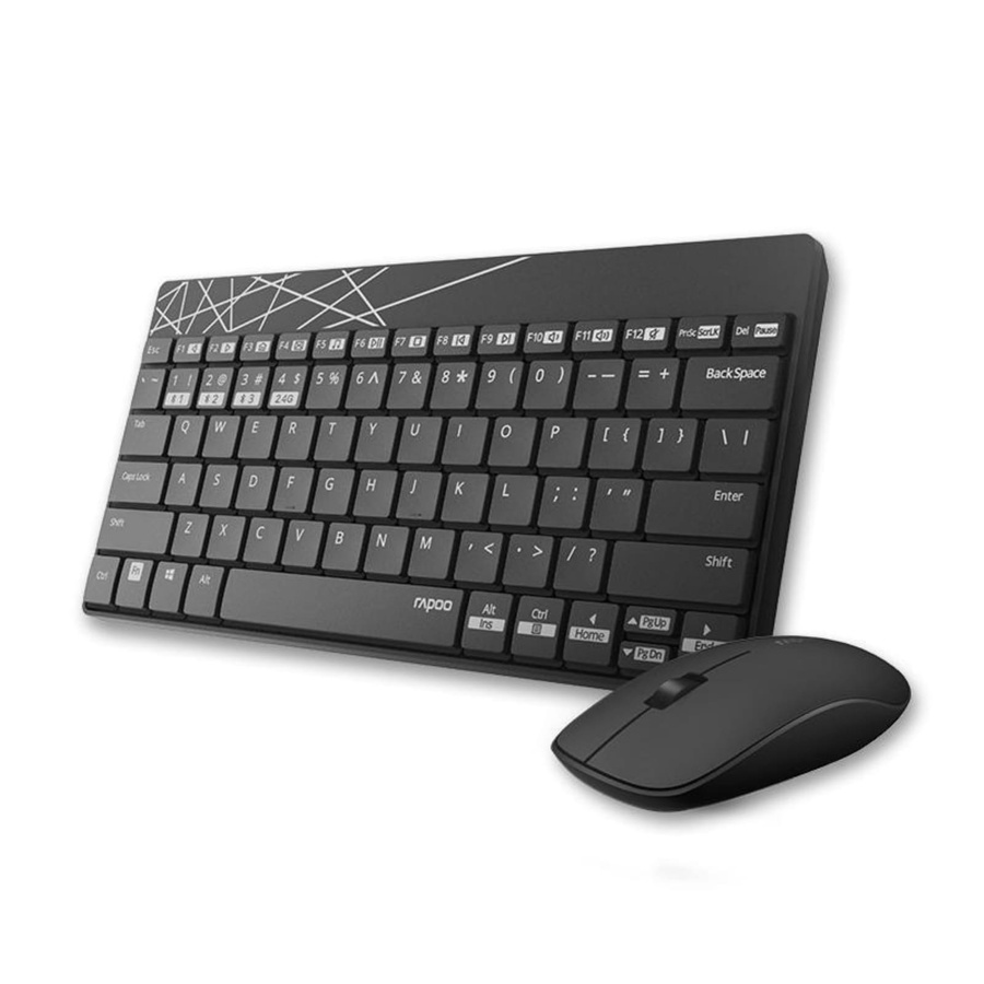 Rapoo 8000M-Combo Wireless Keyboard & Mouse Combo – Multi-mode Bluetooth + 2.4GHz