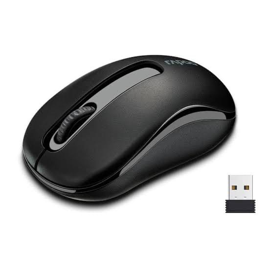 Rapoo M10 Plus Wireless Mouse – 2.4GHz USB Receiver (Black)