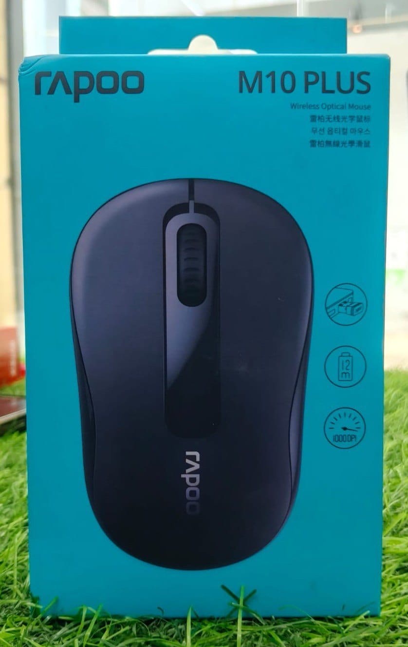 Rapoo M10 Plus Wireless Mouse – 2.4GHz USB Receiver (Black)