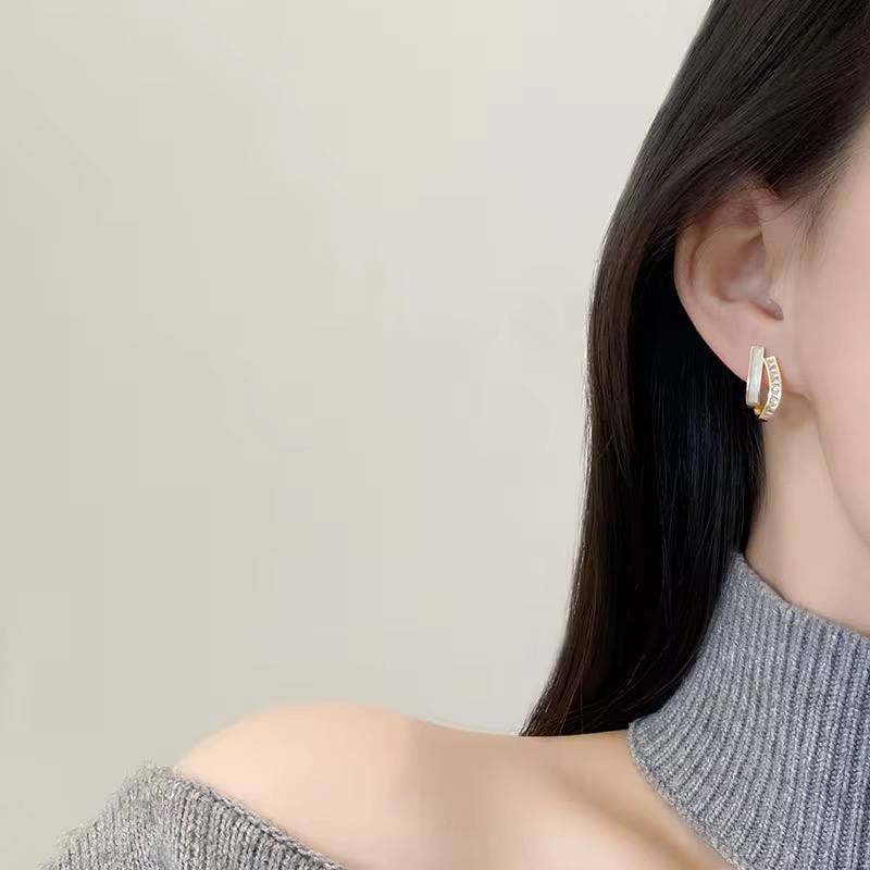 White Earring