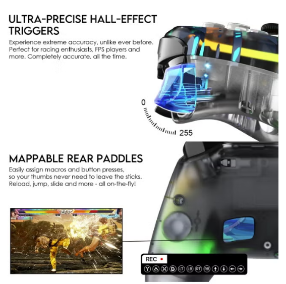 Fantech Nova Pro WGP14V2 Wireless Gaming Controller - Multi-Platform RGB Gamepad