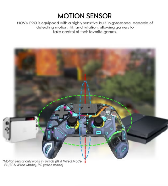 Fantech Nova Pro WGP14V2 Wireless Gaming Controller - Multi-Platform RGB Gamepad