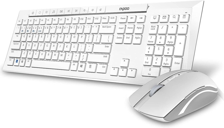 Rapoo 8210M-Combo Wireless Keyboard & Mouse Combo – Multi-mode Bluetooth + 2.4GHz