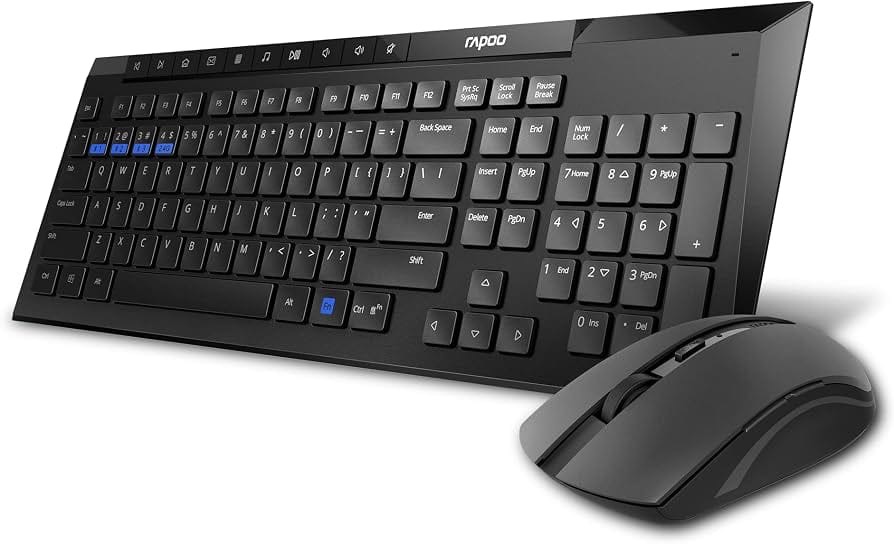 Rapoo 8210M-Combo Wireless Keyboard & Mouse Combo – Multi-mode Bluetooth + 2.4GHz