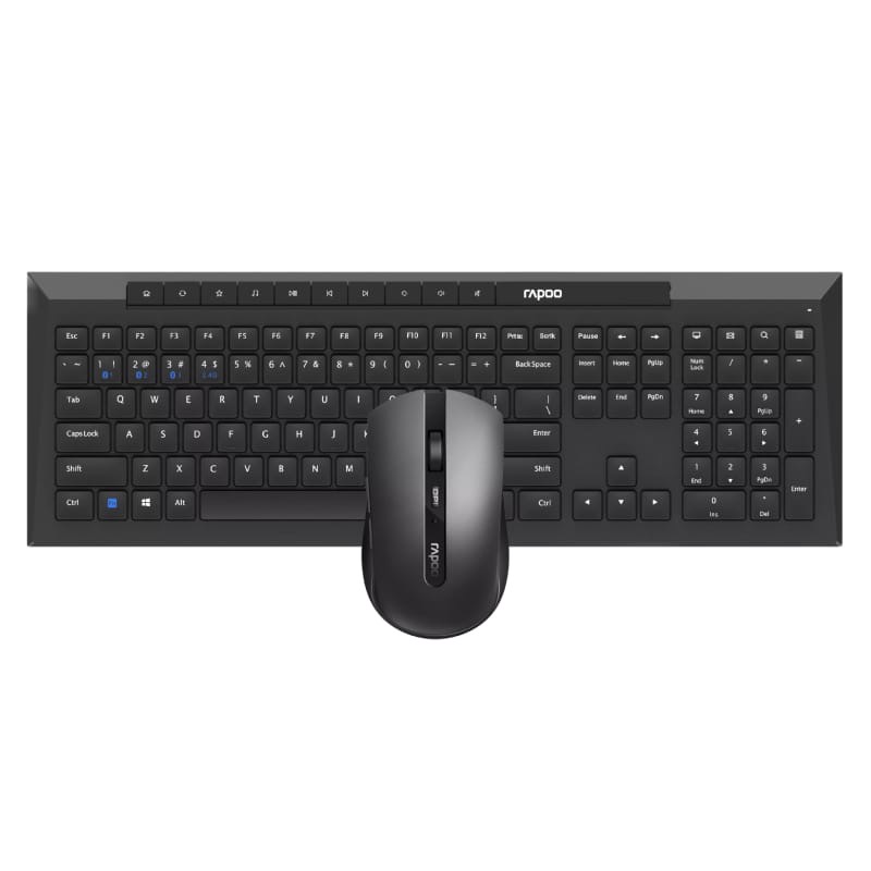 Rapoo 8210M-Combo Wireless Keyboard & Mouse Combo – Multi-mode Bluetooth + 2.4GHz