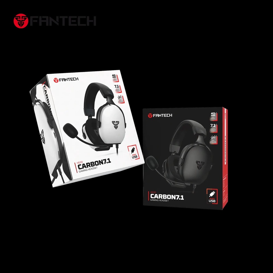 Fantech CARBON-HG30 Gaming Headset – 7.1 Surround Sound, USB (Black)