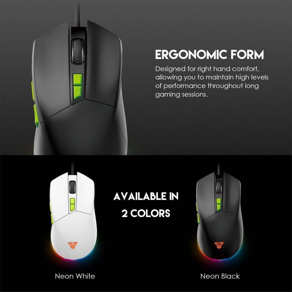 Fantech PHANTOM II VX6 Wired Gaming Mouse – USB (Black)