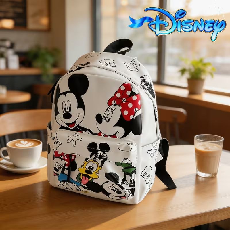 شنطة ظهر (Backpack) أطفال  بتصميم ميكي وميني ماوس - جلد فاخر  ومستورد | Demand & Beyond