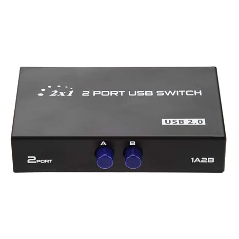 AVVA 2 Port USB Printer Sharing Switch (2 PC on 1 printer)