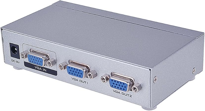 AVVA VGA Splitter 2 ports , 1 PC to 2 Monitors  