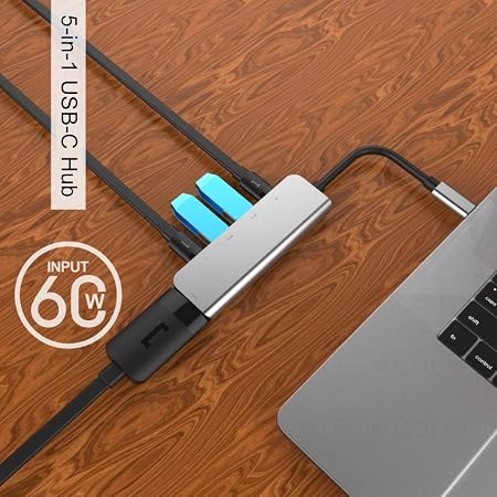 5in-1 USB-C hub with  HDMI, USB3.0 , PD High Speed Transmission Multi-Function Converter Adapter