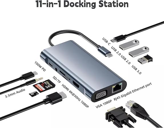 11in1 USB C hub Adapter 