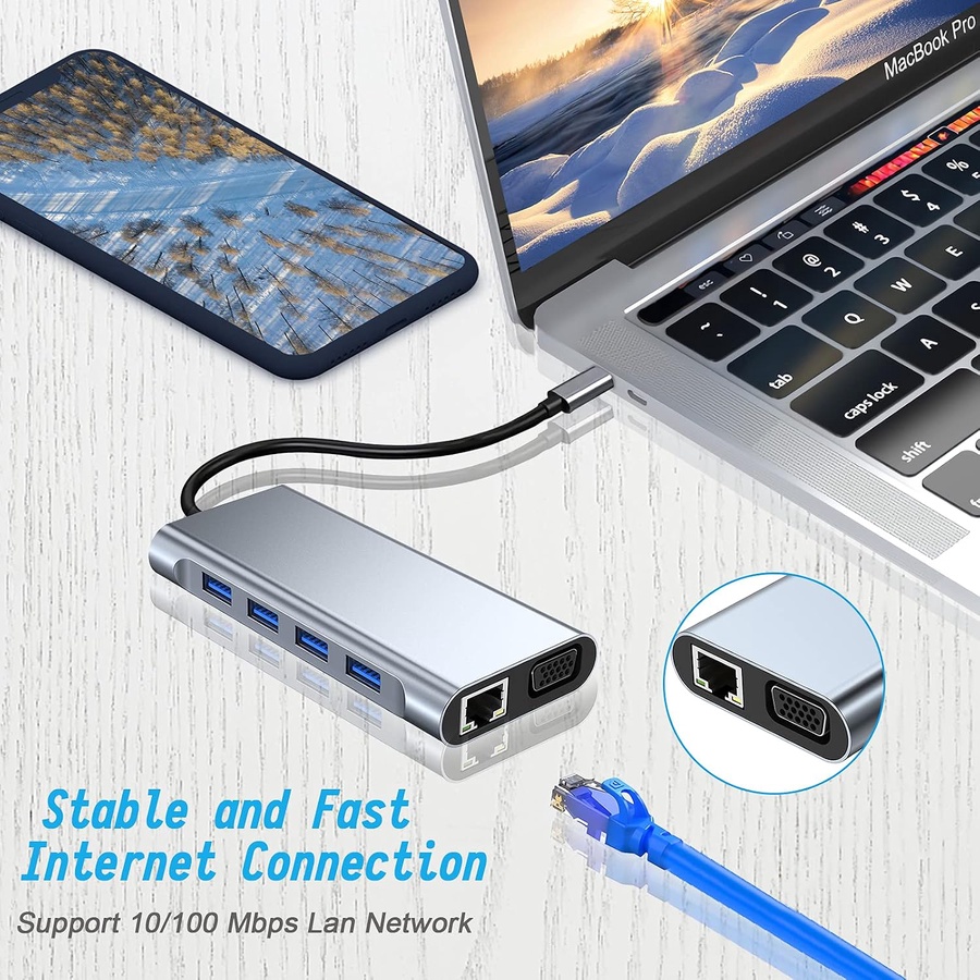 11in1 USB C hub Adapter 