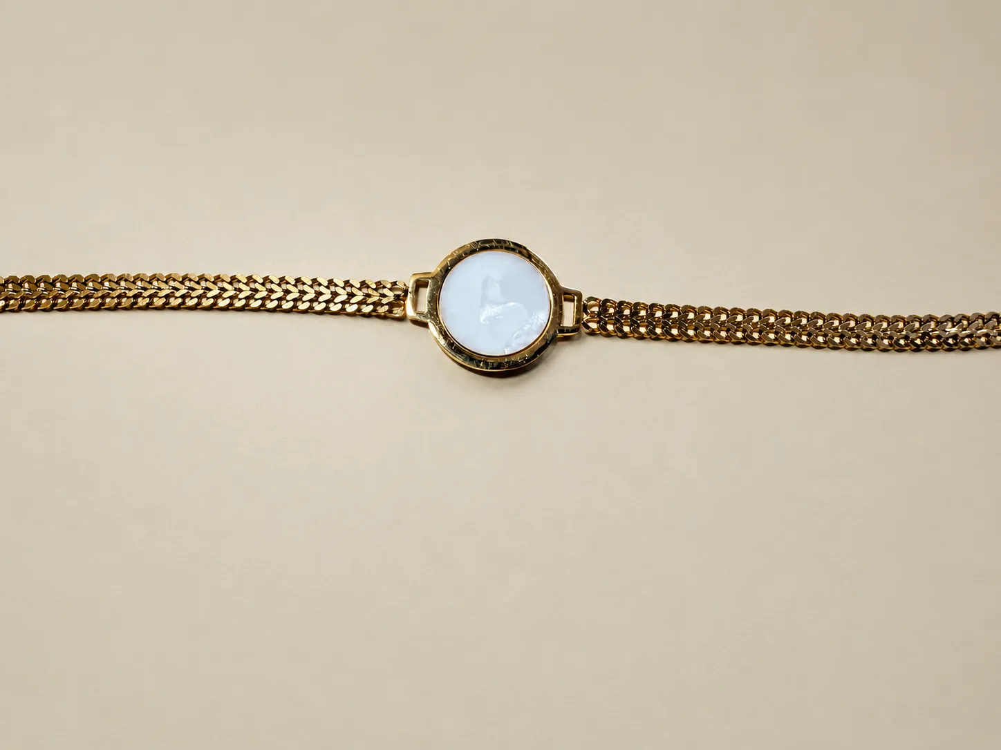 White Circle Bracelet