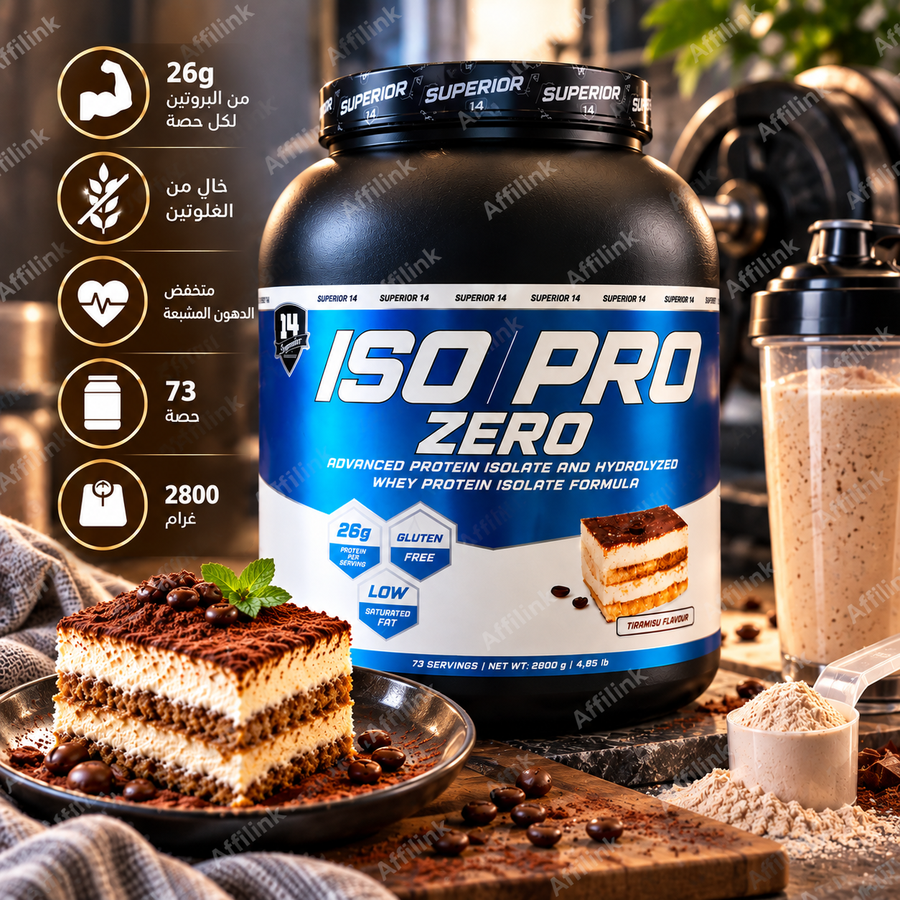 بروتين ISO PRO ZERO بنكهة التيراميسو