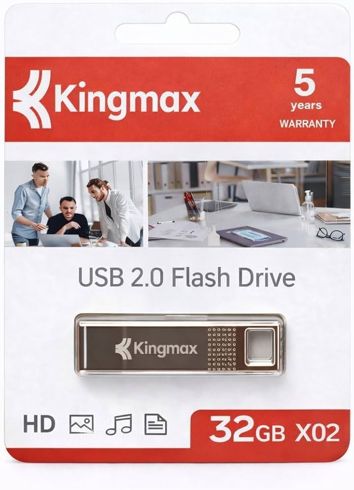  فلاش ميموري كينج ماكس 32 جيجابايت- Kingmax Flash Memory 32GB  (ضمان 12 شهر)