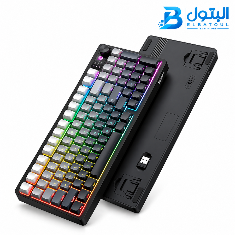 ONKUMA MT902 Gaming Keyboard | Tri-Mode Wireless • RGB • 95 Keys