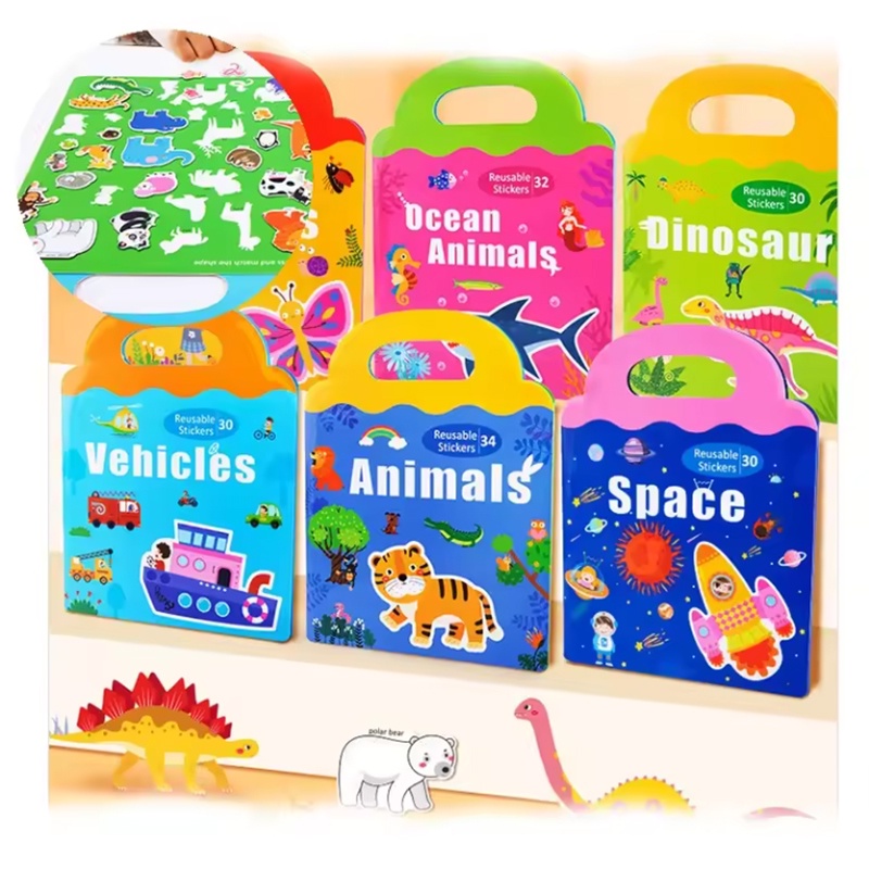 عالم المغامرات المغناطيسي القابل لإعادة التركيب | Reusable adventure Activity Book