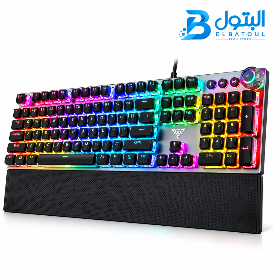 AULA F2088 Wired Mechanical Gaming Keyboard – Red Switch