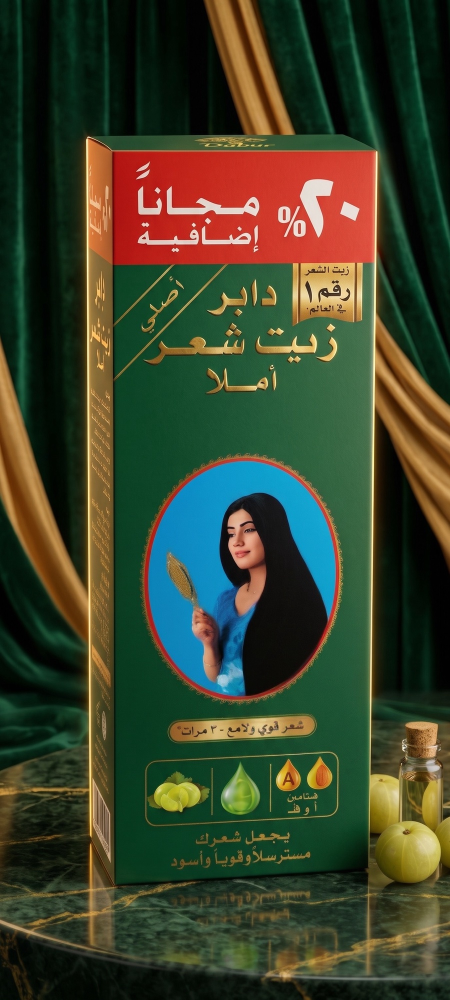 زيت شعر دابر أملا الأصلي