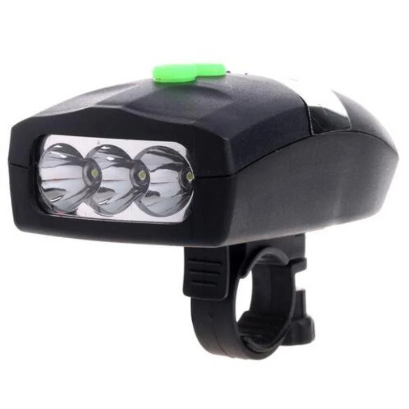  3-LED Bicycle Tail Light with Bell Horn – Safety Rear Lamp for All Bikes