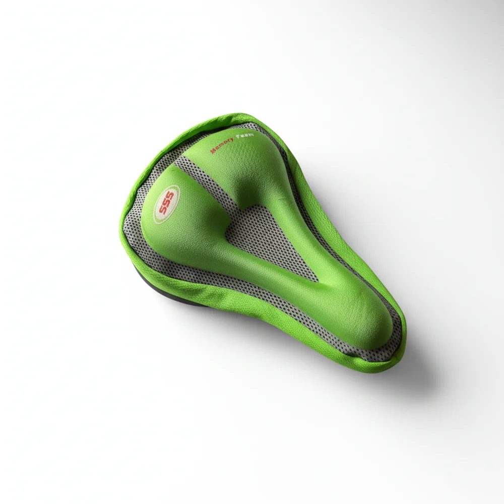  Premium Padded Bicycle Saddle Cover - Universal Fit Comfort Gel Bike Seat Cushion for Mountain & Road Bikes
