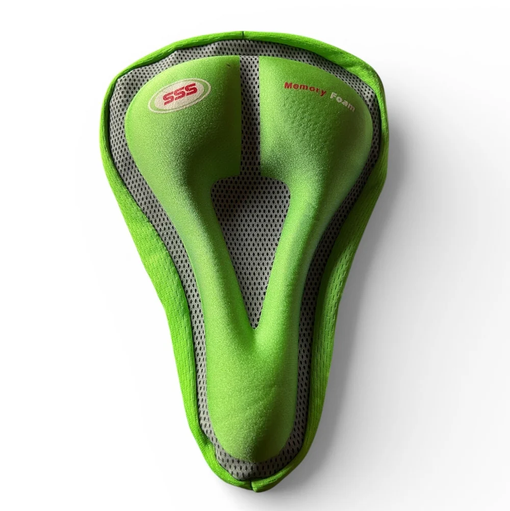  Premium Padded Bicycle Saddle Cover - Universal Fit Comfort Gel Bike Seat Cushion for Mountain & Road Bikes