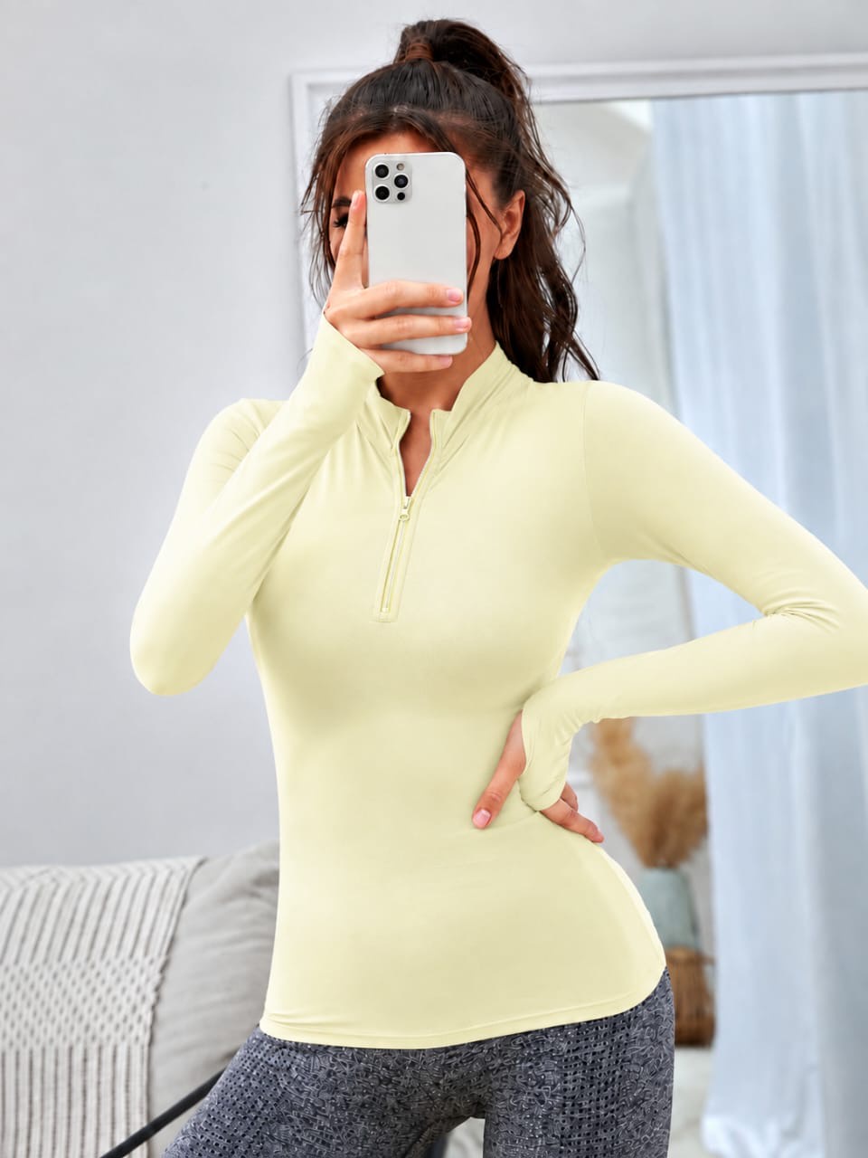 Half Zip Top | توب نص سوستة