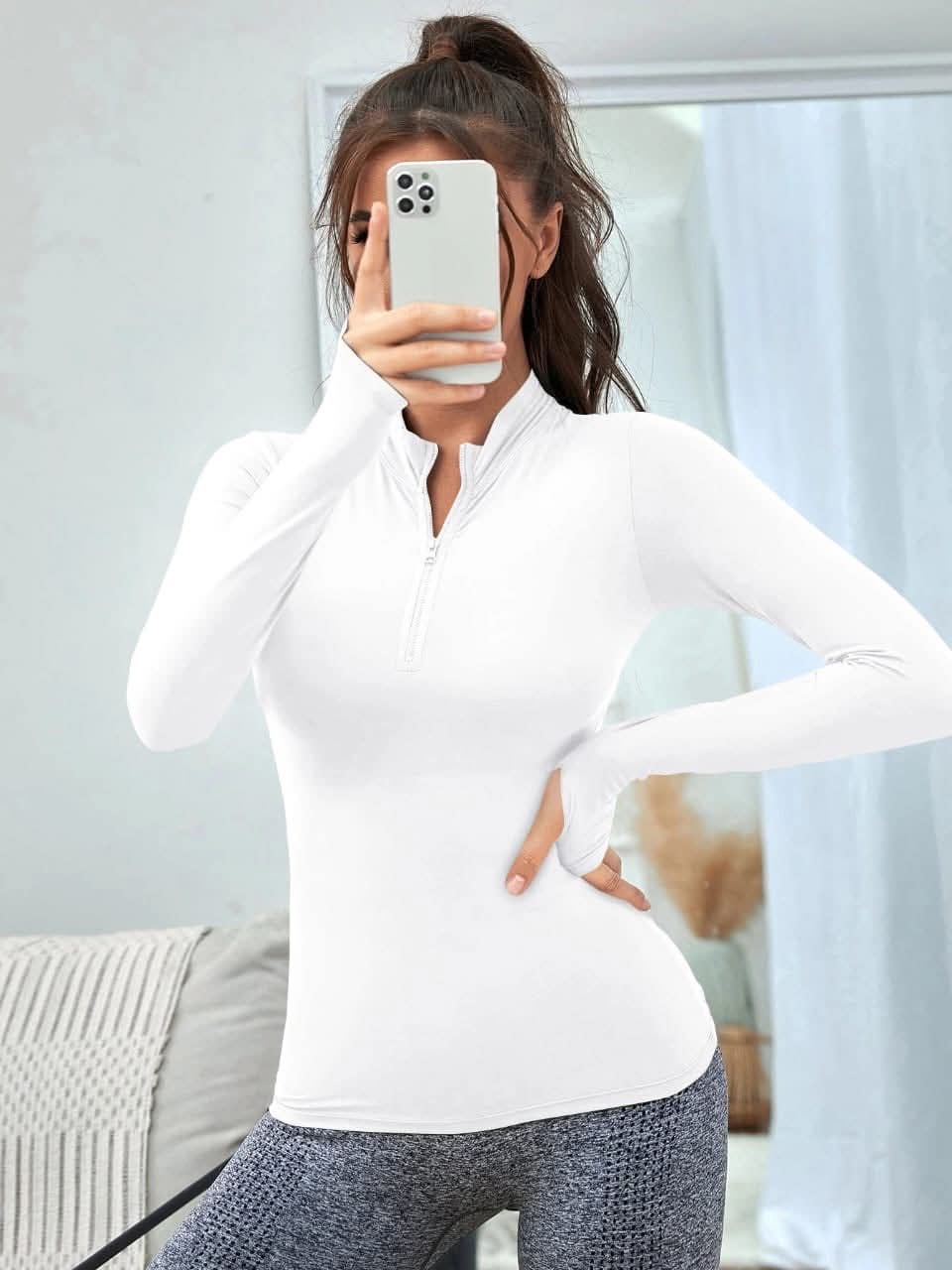 Half Zip Top | توب نص سوستة