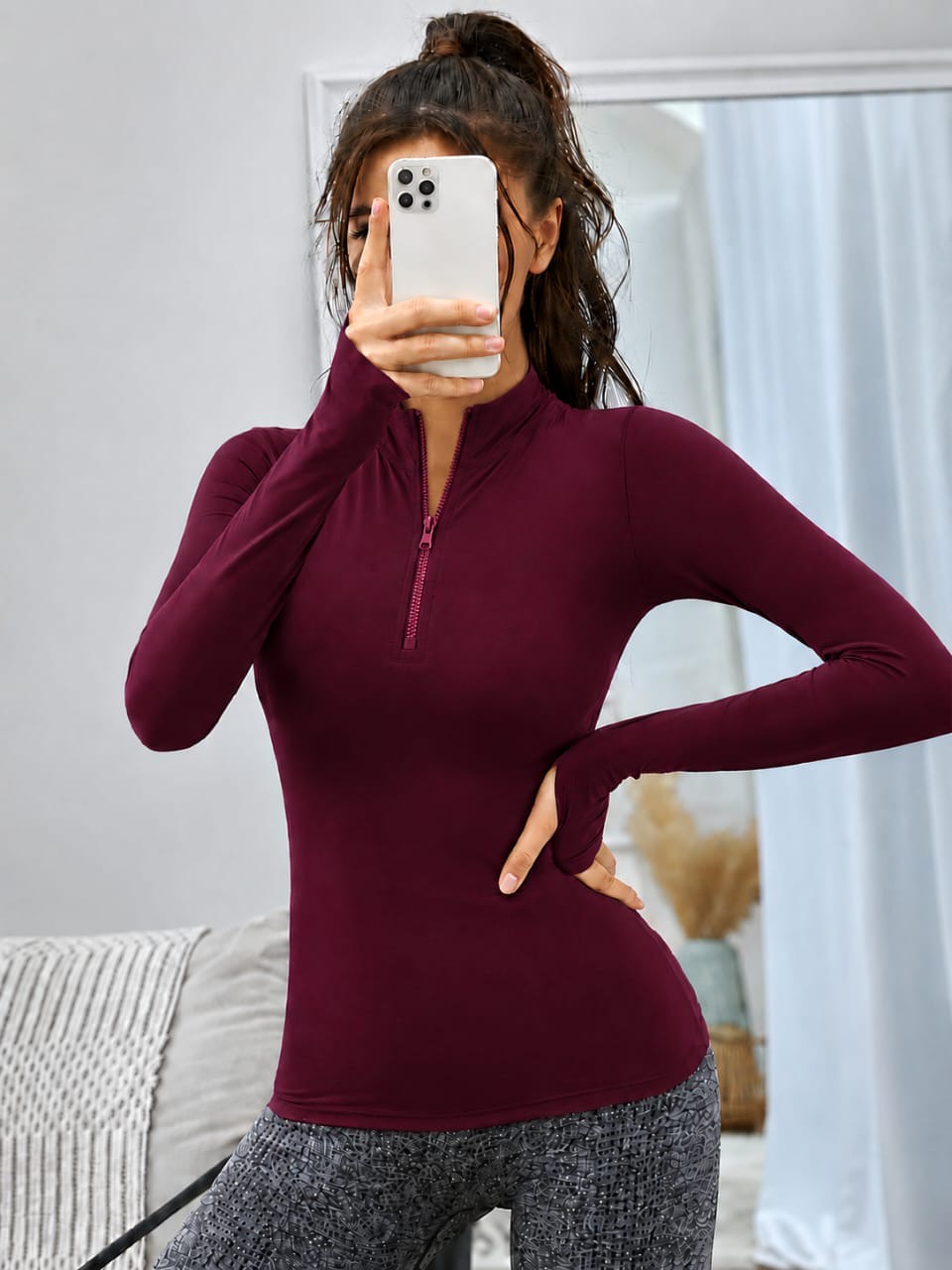 Half Zip Top | توب نص سوستة