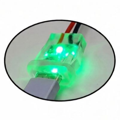 Waterproof Panel Mount Female USB Type-C Socket Cable Connector with LED IP67